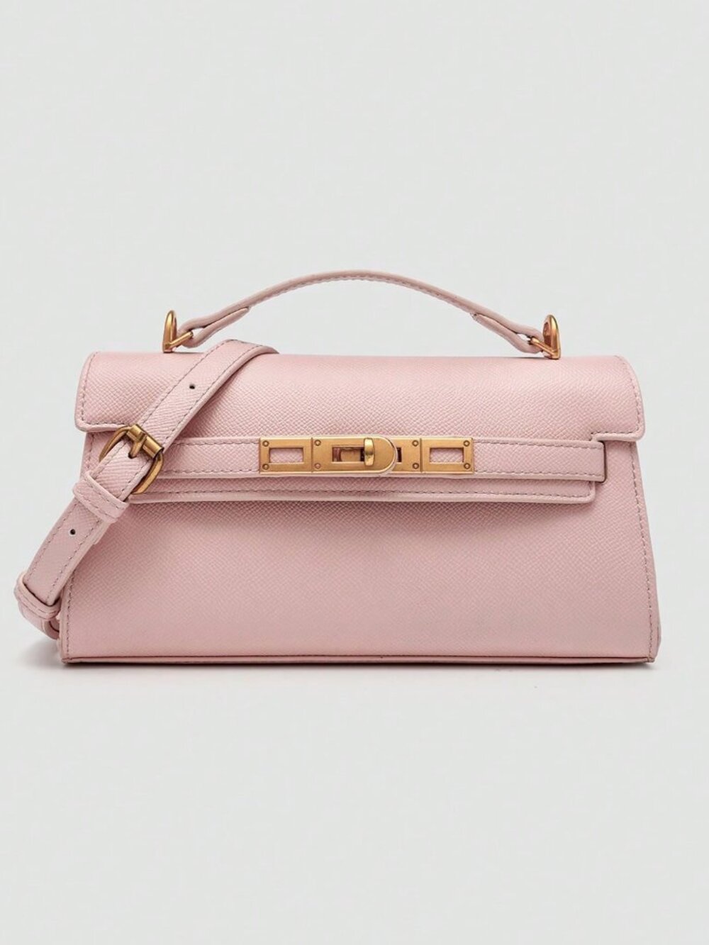 Pink Fashionable Women's Square Shoulder top handle Bag